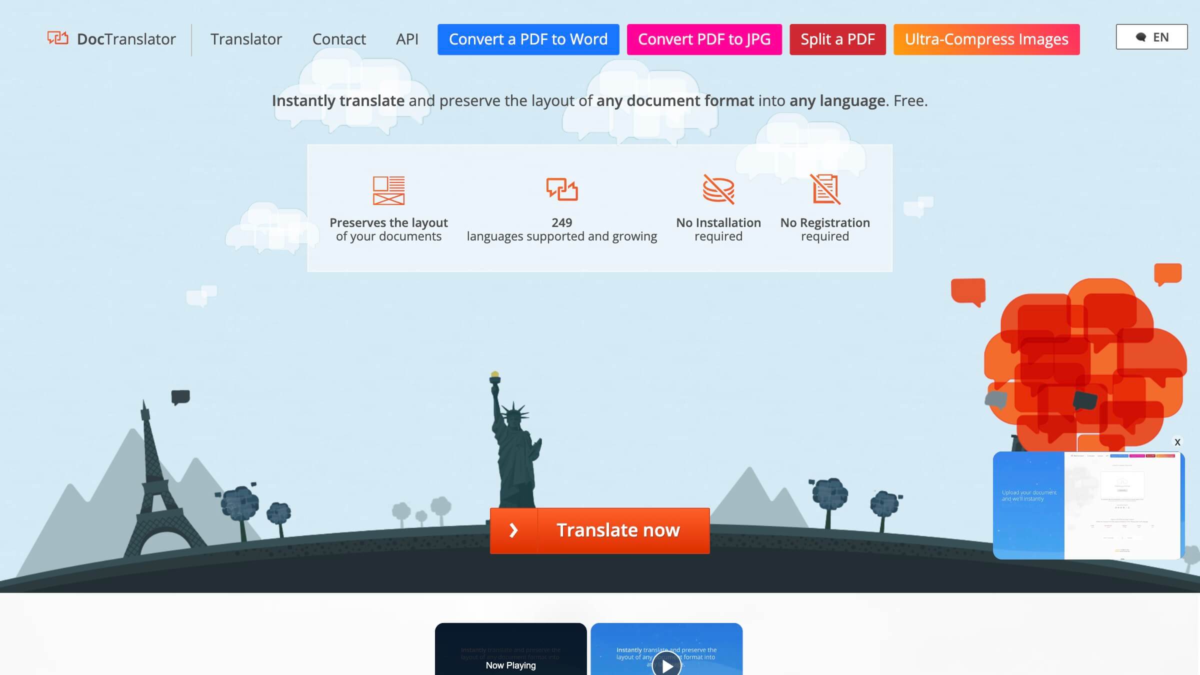 Online Doc Translator