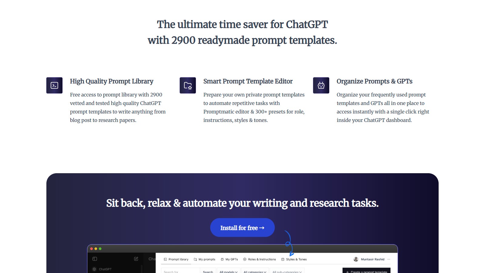 Promptmatic