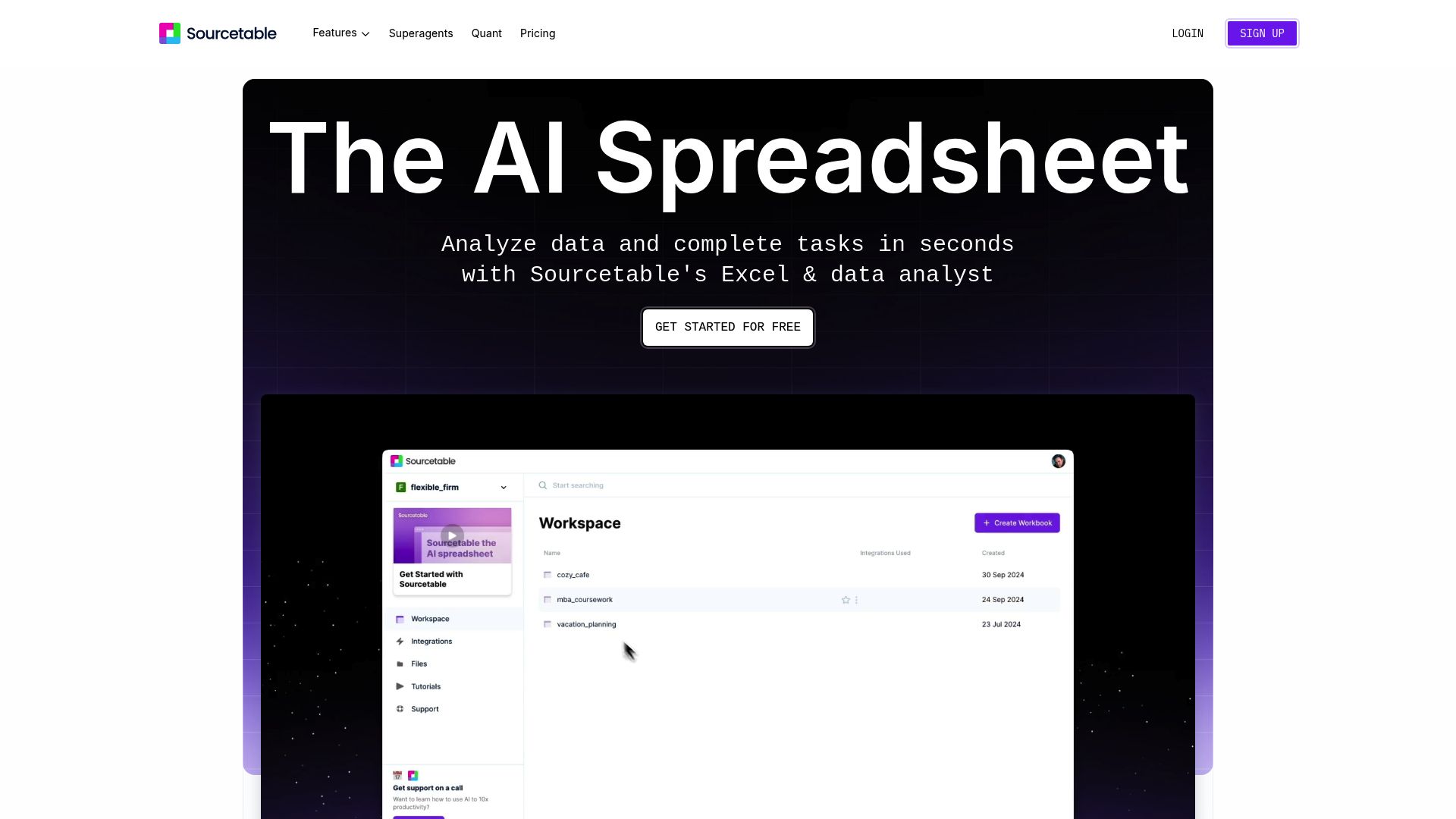 Sourcetable
