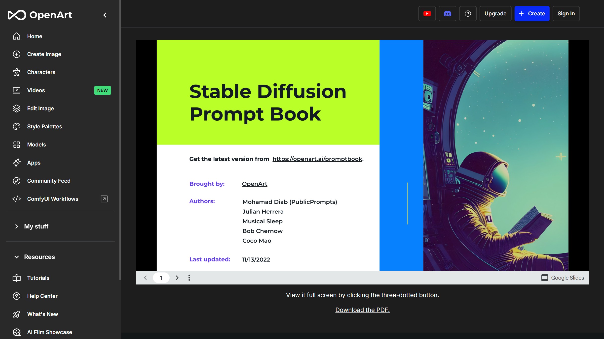 Stable Diffusion Prompt Book